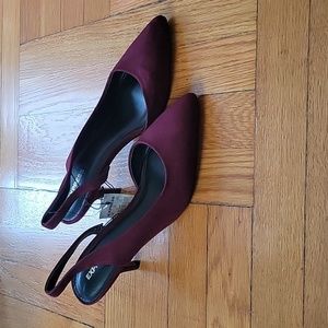 Express Burgundy Heels (Size 7)